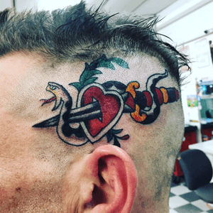 Sailor jerry flash head tattoo