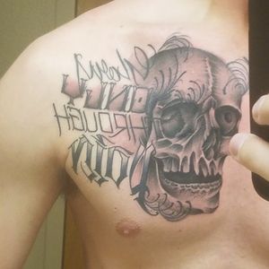 My first tattoo. Got it done when going to to school for my job in Arizona.
