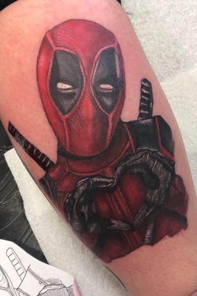 #deadpool #marvel #marveltattoo #marveluniverse #deadpooltattoo #tattoo #realism #realismtattoo #realistictattoo #colourtattoo #colourrealism 