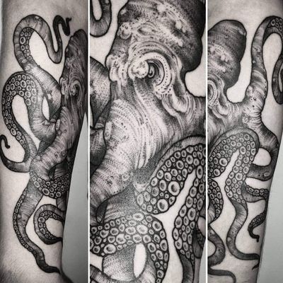 #octopustattoo #octopus #sealifetattoo #SeacreatureTattoos #squidtattoo #animaltattoo #londontattooist 