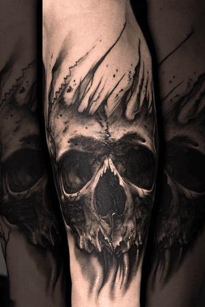 #skull #realism #blackandgrey 