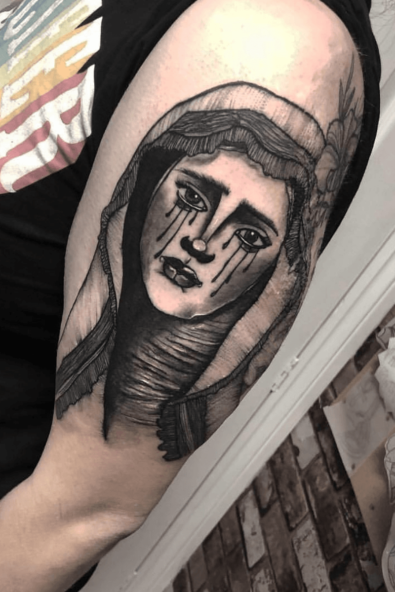 Tattoo uploaded by tattoos_pia • #neotraditional #virginmary #neotrad # ...