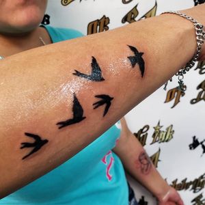 Birds Tattoo..Clean and Simple