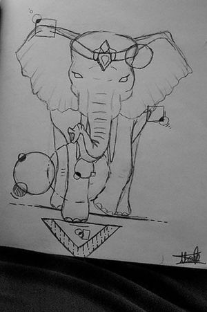 Elephant sketch 