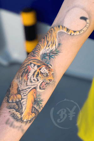  Healed  2 years #tattoo #tiger #slavaborodaytattoo 