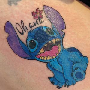 #ohana #stitch #disney #thightattoo  #family #moretocome #tattoosketch #tattoolove #tattooidea #illustrator #jersey #tristate #sketchbook #inklife #sketching #tatts #inkdrawing #inkedup #color #tattoodo #tattooedgirl