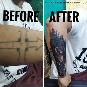 Coverup work by tattooist msdTandava Ink, jorhat, assam, indiaCall 7002419292 