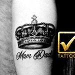 mom dad with crownTattoo