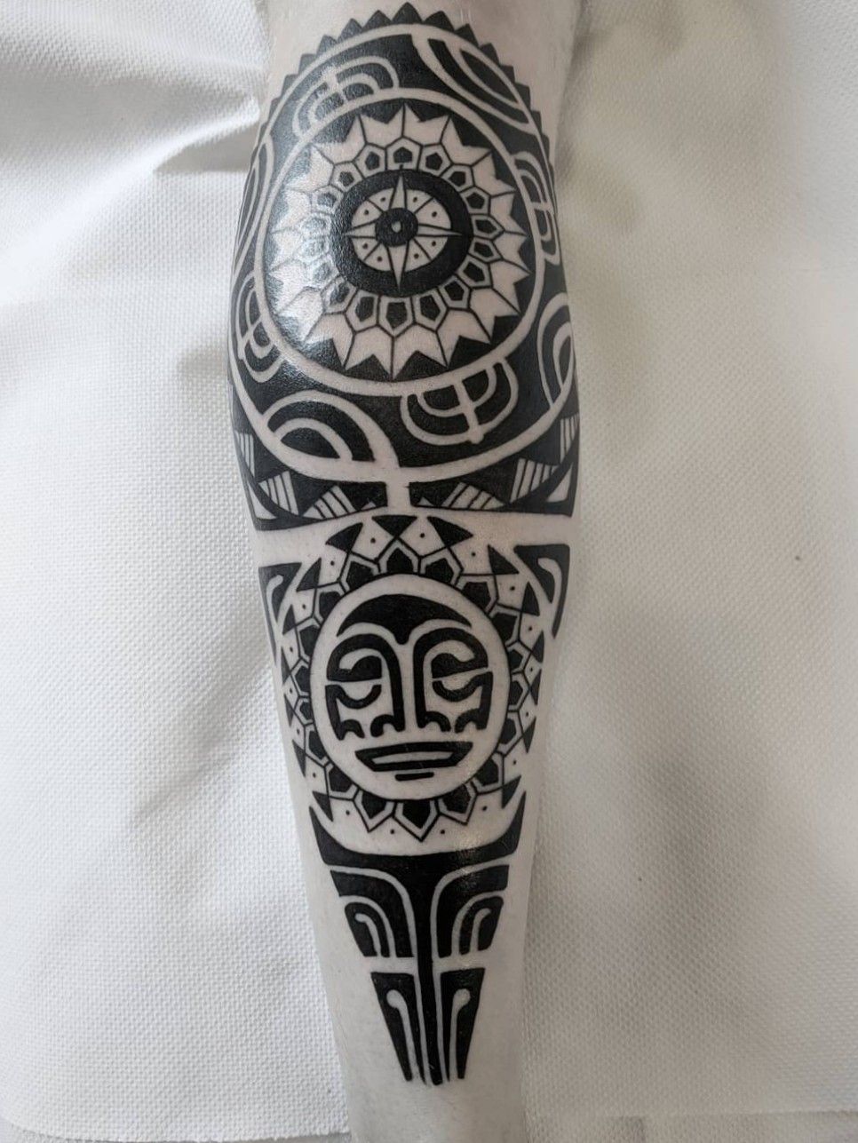 Update 65+ polynesian tribal leg tattoos latest - thtantai2
