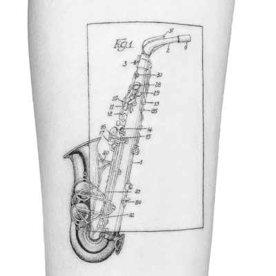 “Jazz stands for freedom. It's supposed to be the voice of freedom: Get out there and improvise, and take chances, and don't be a perfectionist - leave that to the classical musicians.” ― Dave Brubeck Thank you Clara for the trust. I absolutely loved doing this one! Done at the beautiful @southcitymarket Finest black ink in London, check them out 🖤 Books open for London Inquiries: peter.laeviv@gmail.com . . . . . #tattoodo #singleneedle #londontattooartist #tattooart #blackandgreytattoo #microrealism #finelinetattoo #fineline #blackworkers #ink #tattooing #tattooartist #londontattoo #tattoo #linework #iblackwork #laeviv #blackandgrey #singleneedletattoo #microtattoo #tatuaje #inkstinctsubmission #jazztattoo #saxophonetattoo #jazz #saxophone #musictattoo #mechanicaldrawing #sax #saxtattoo