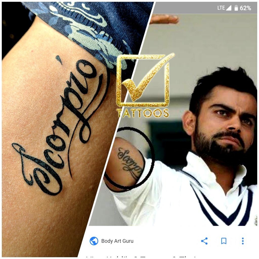 Virat Kohli Tattoos Story behind 11 tattoos on Kohli s hand