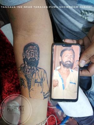 Portrait work by tattooist msdTandava Ink, jorhat, assam, indiaCall 7002419292 