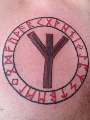 #viking #vikingtattoo #runestattoo #NordicTattoo artist creds to jin-san at mustang tattoos
