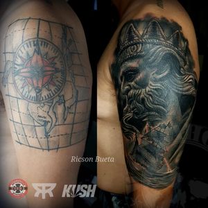 Cover up tattoo by Ricson Bueta