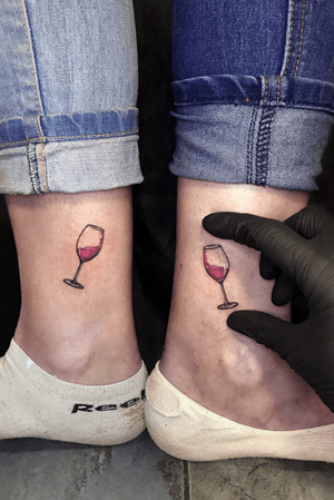 Red dry tattoo #wine #smalltattoo #tinytattoo #small #glass