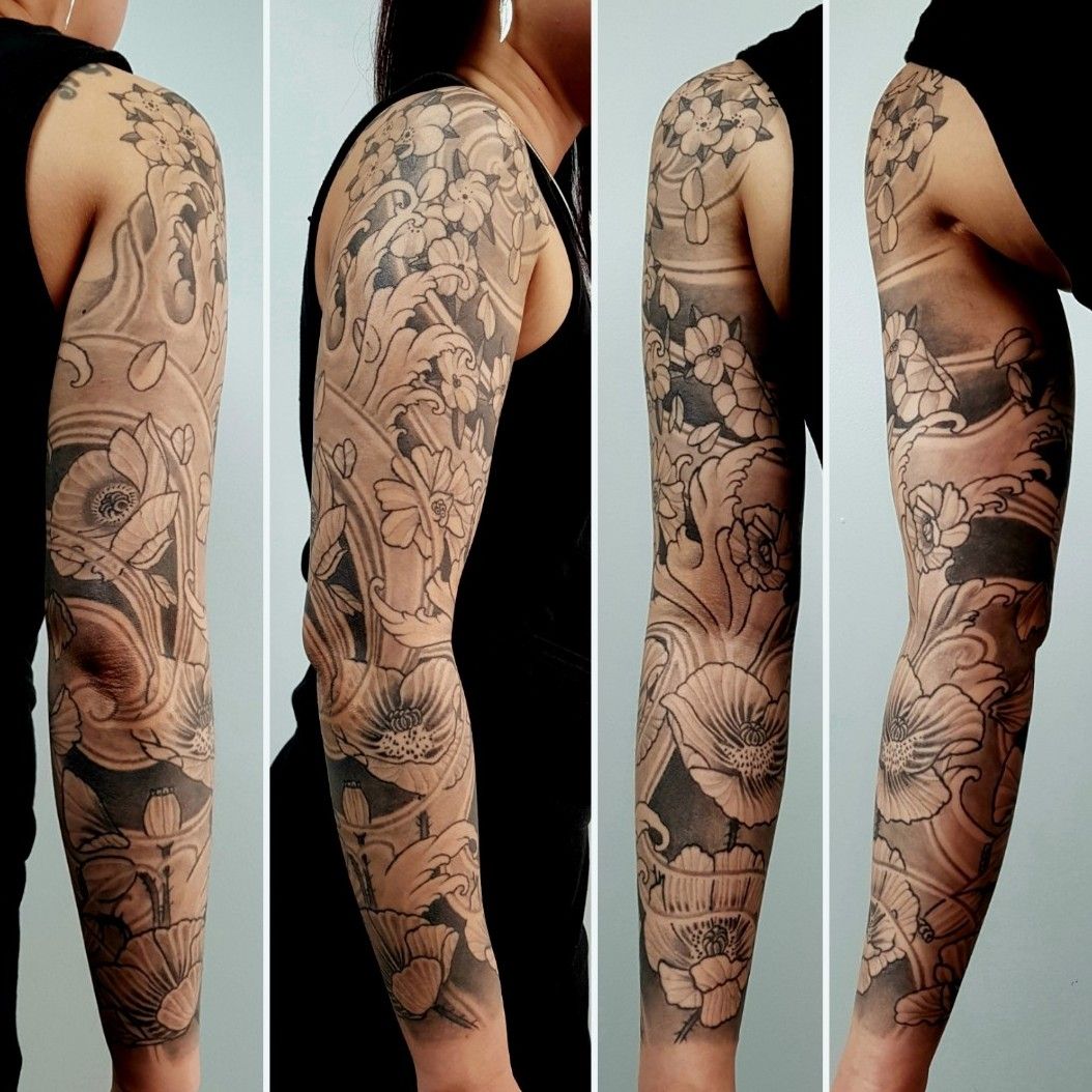 Image result for Japanese Wind Bars And Clouds  Tattoo sleeve designs  Full sleeve tattoo design Full sleeve tattoos
