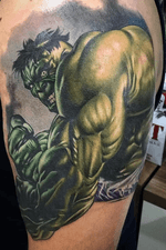 Hulk Smash #hulk #avangers #thanos #inked #ink #morssuza #comics #joejusko #dallastattoo