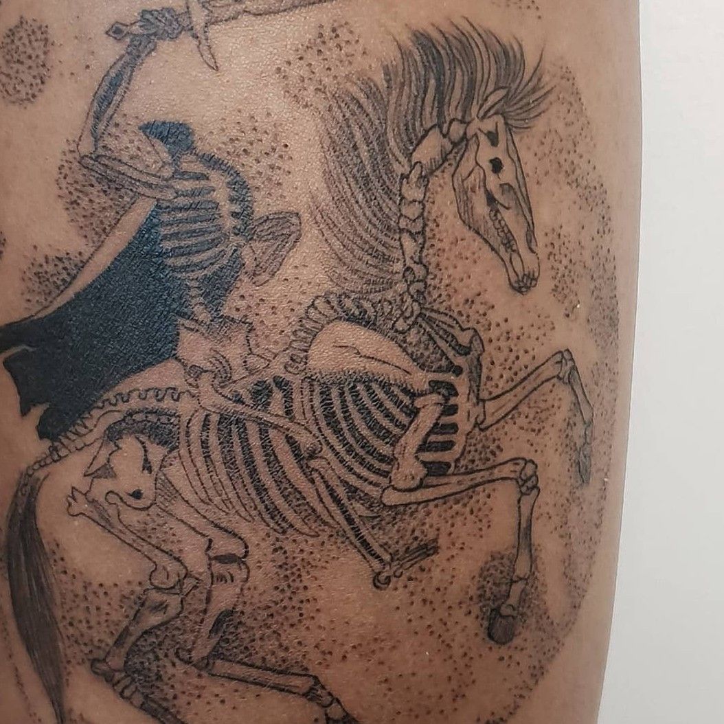 Headless Horseman Back Tattoo by Carlos Torres TattooNOW