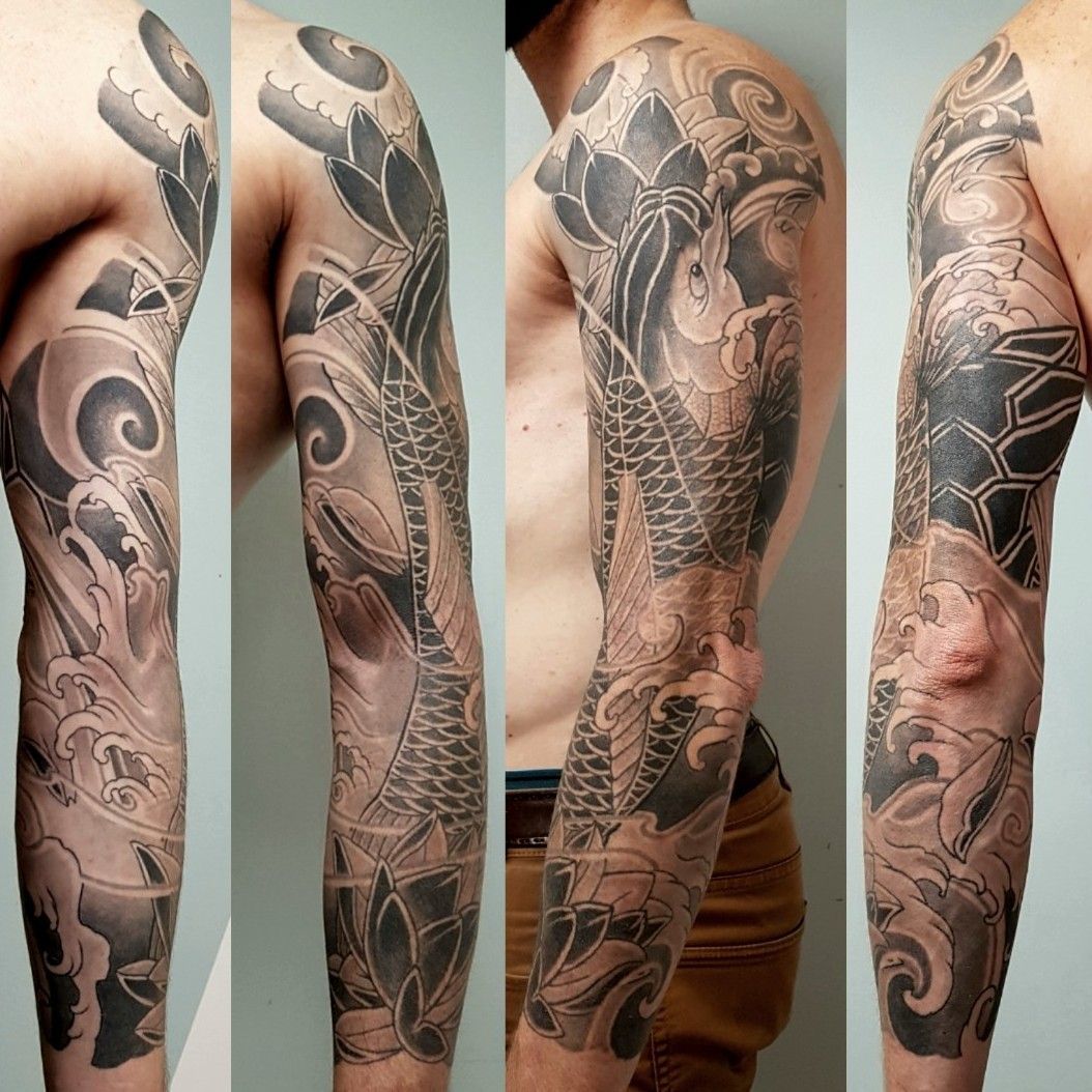 Traditional Japanese Tattoo Association  Gakubori part 2 Background called  Gaku consists of elements such as clouds rocks waves spirals and winds  By these elements you can express an depth and expanse