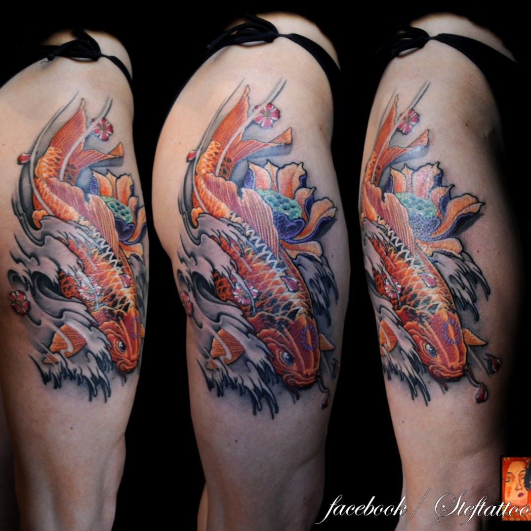 carpa koi tattoo color by svitor on DeviantArt