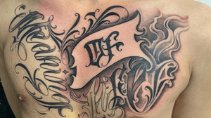 #lettering #chicano#tattoo#tattooer #letteringtattoo