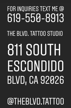 Tattoo by The Blvd. Tattoo Studio