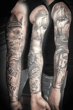 FullyHealedSleeve #tattoo #tattoos #realistic #sleeve #blackandgrey #inked #inkedup #riga #latvia 