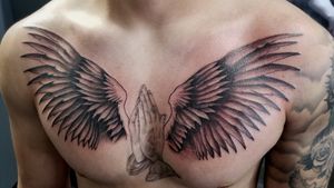 Angel Wings Customized for Chest #comegetone #newtattoo #tattooartist #tattoosbyabel #tattoos #tattooing #homestead #wynwood #miamibeach #southbeach #palmetto #dopetattoos #dopeart #dopetattoos #clean #qualitytattoos #orlando #kissimee #miamitattooartist #empireinks #empiregraywashseries #angelwings #WingTattoos 