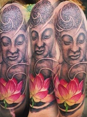 Colour Buddha Lotus flower