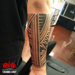 custom #freehand #samoan forearm #tattoo