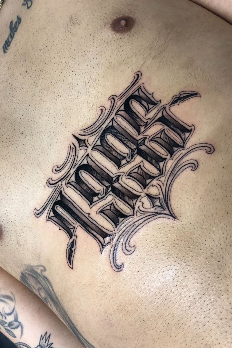 Tattoo uploaded by Daniele Coresi • #letteringtattoo #Custom # ...