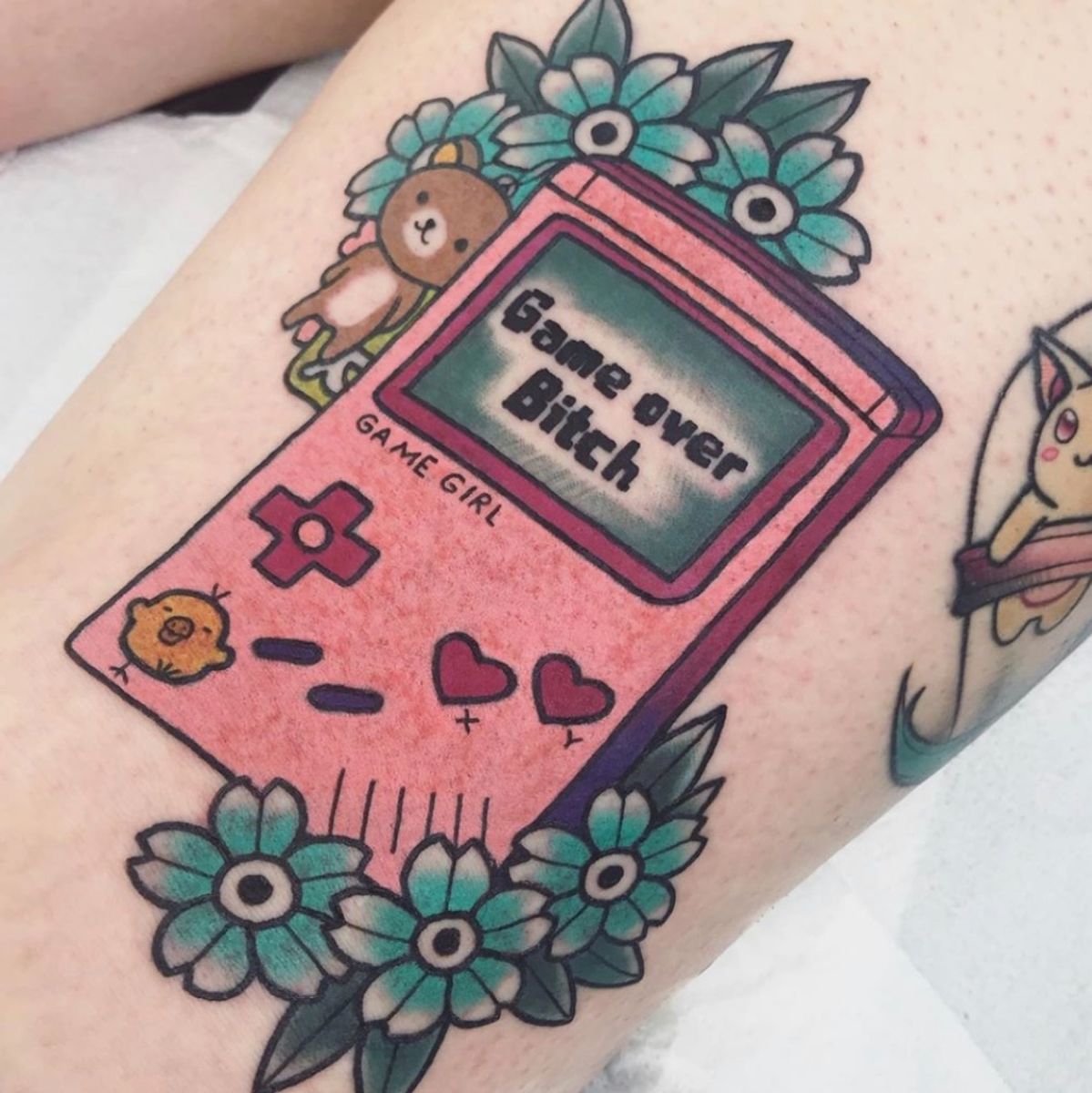 Tattoo uploaded by Kairasi • #color#kawaii#gameboy#pink#girl#gamegirl# ...