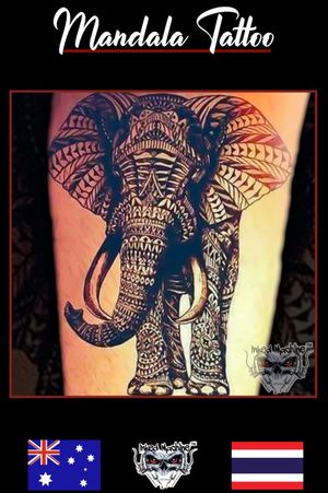 Mandella elephant Tattoo done at Phukets mast famous and award winning Tattoo studio Inked Machine Tattoo