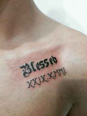 Blessed tattoo 