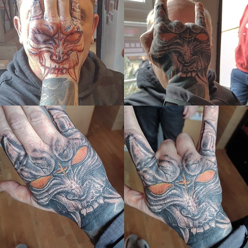 Devil tattoo on the forearm  Tattoogridnet