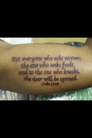 Bible quote My first tattoo I did ever :) 