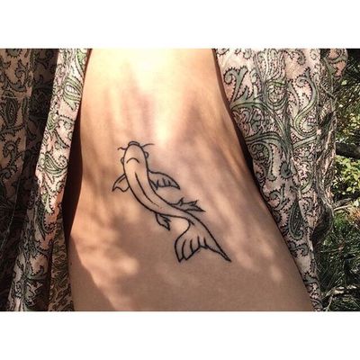#koi #koifish #fish #stickandpoke #handpoke #animal 
