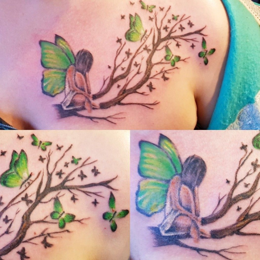 Butterfly fairy angle  Jazzink Tattoos  Piercing Studio  Facebook