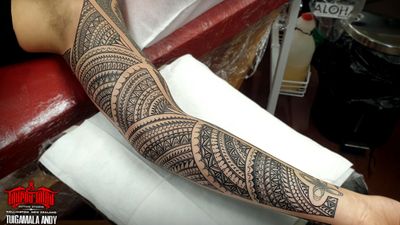 Completed #henna #mandala full female sleeve.