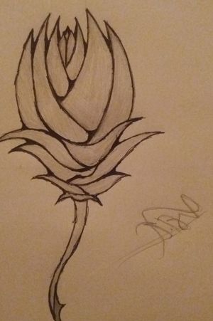 My first design of a gothic rose