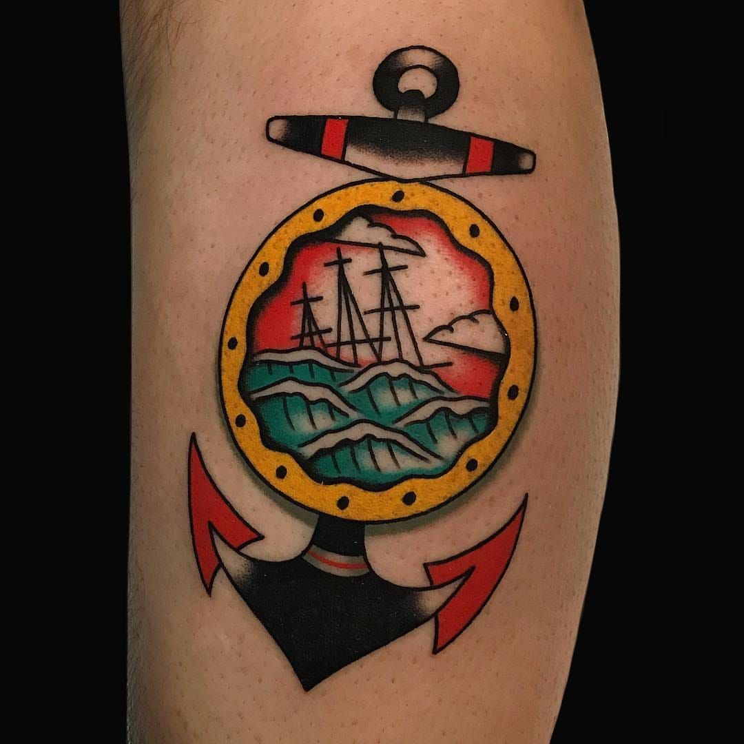 60 Traditional Ship Tattoo Designs For Men  Nautical Ink Ideas