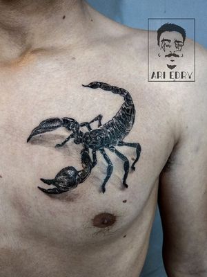3D black scorpion 🦂 