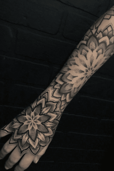 Mandala sleeve #mandala #tattoos #adsertattoos #booking