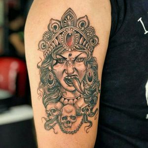 Goddess Kali realism tattoo