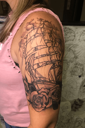 A ship of the seas, work in progress! More to this one when things are all healed up 