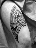 #freehand #samoan thigh tattoo