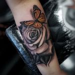 @Down4ink realist rose and Monarch Butterfly @peakneedles @painfulpleasures @recoveryaftercare @bishoprotary #bishop #bishoprotary #down4ink #blessed #tattoolife #tattoo #tattooartist #akirons #escondido #vista #sanmarcos #oceanside #nationalcity #sandiego #tribalrootstattoo #realismtattoo #blackandgrey #radtattoos #teampeak #peakneedles Tribal Roots Tattoo 935 W Mission Ave #G Escondido Ca 92025 818.612.2322