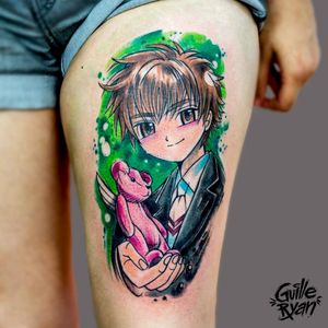 @guilleryan.arttattooguilleryanarttattoo@gmail.com #shaoranli #sakuracardcaptor #tattoos #animetattoos #geektattoos #sketchtattoos #inkgeekstattoos #tattoobarcelona #sketchtattoo #watercolor #WatercolorArtists 