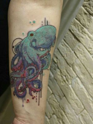#GoshaPystotin #colortattoo  #watercolor  #color  #moscow #moscowtattoo #desing #illistration #ink #wgbink #octopustattoo #octopustattoo #