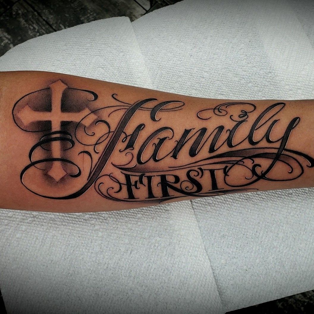Azarja van der Veen on Twitter Kevins first tattoo lettering family  loyalty blood tattoo tattoos tattooer firsttattoo  httpstcofSrmFIGrJU httpstcosKGRHL58A7  Twitter